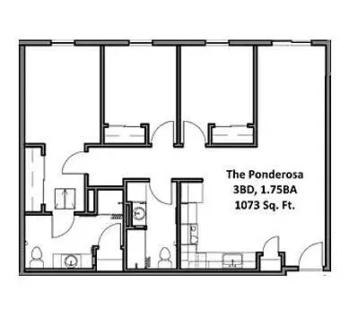 Floor plan The Ponderosa