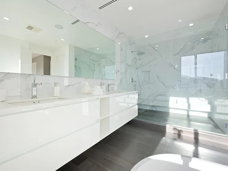 Wash away your worries in the spa-style rain shower