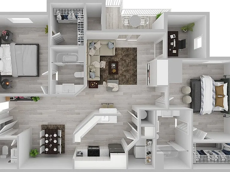 2 Bedroom | 2.5 Bath | 1338 SF 2 Bedroom | 2.5 Bath | 1338 SF