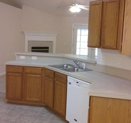 Kitchen through to family room