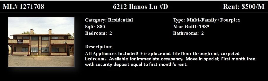 2nd image of 6212 Ilanos Ln APT D