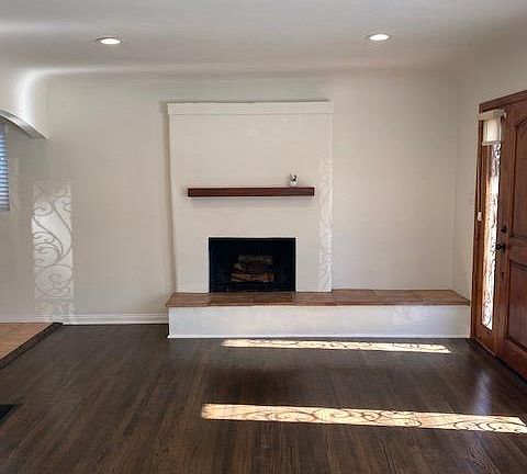 Living Room - with Large Fireplace