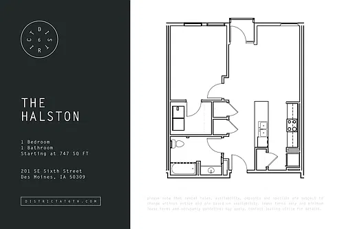 Floor plan Halston
