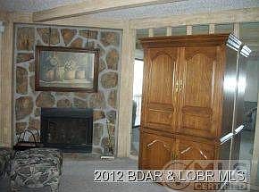Closup of fireplace