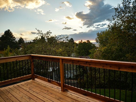 Deck sunset view