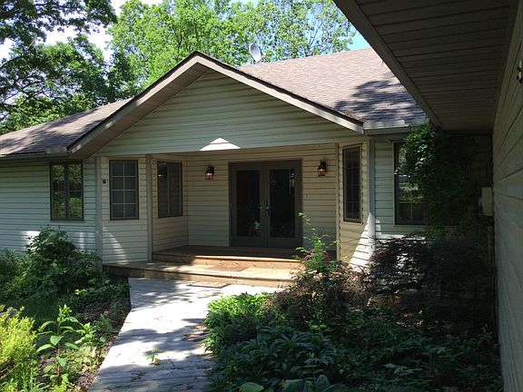 Glass double door main entrance