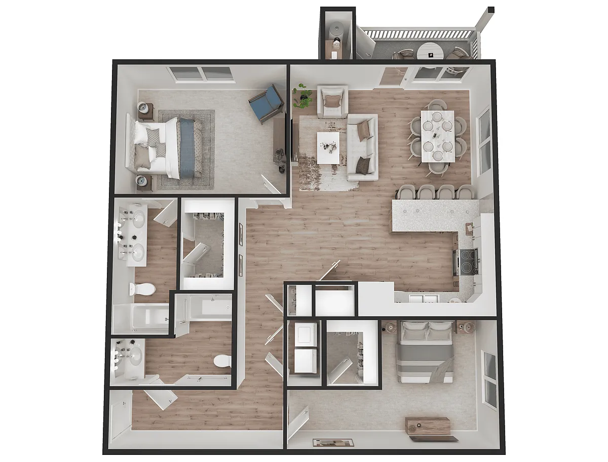 Floor plan Model C