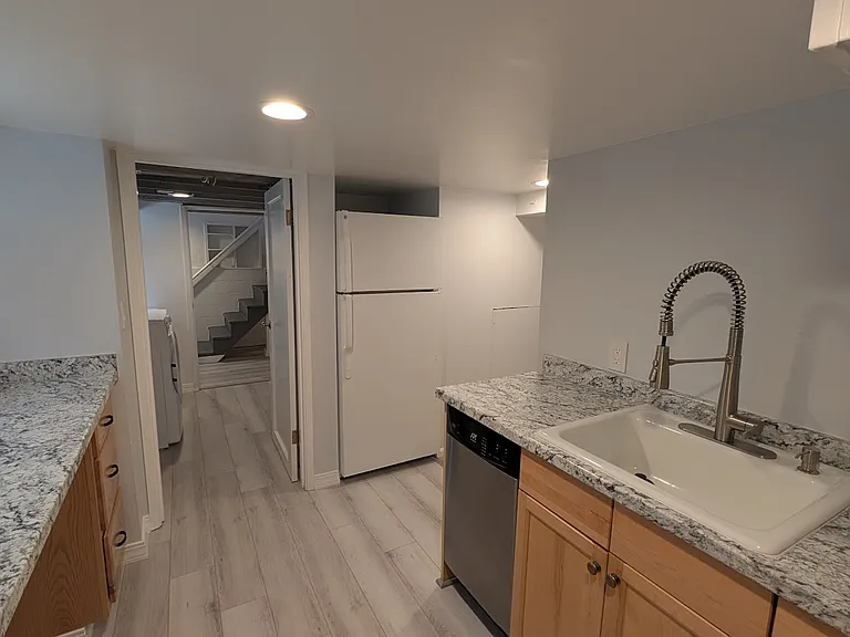 Downstairs kitchen (new faucet and plumbing)