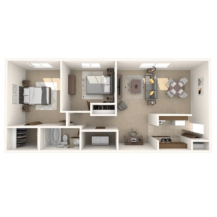 Floor plan Two Bedroom