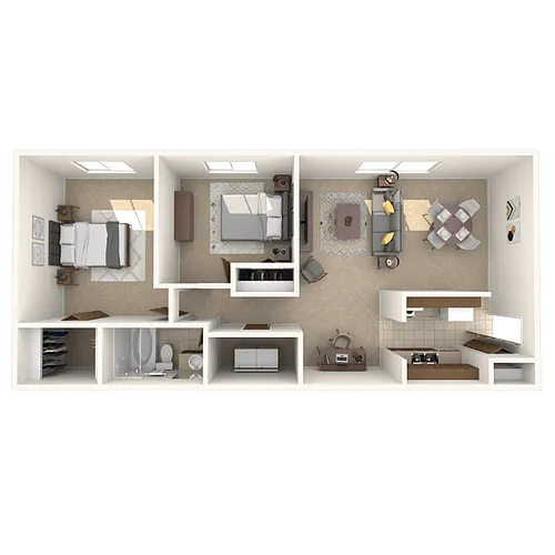 Floor plan Two Bedroom