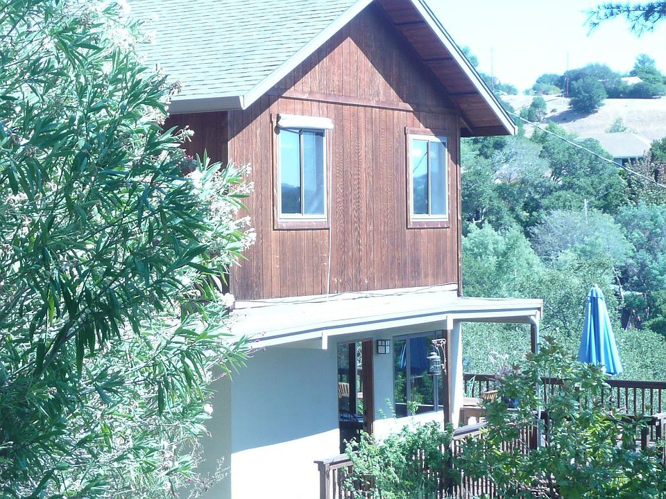 Nestled on the ridge.