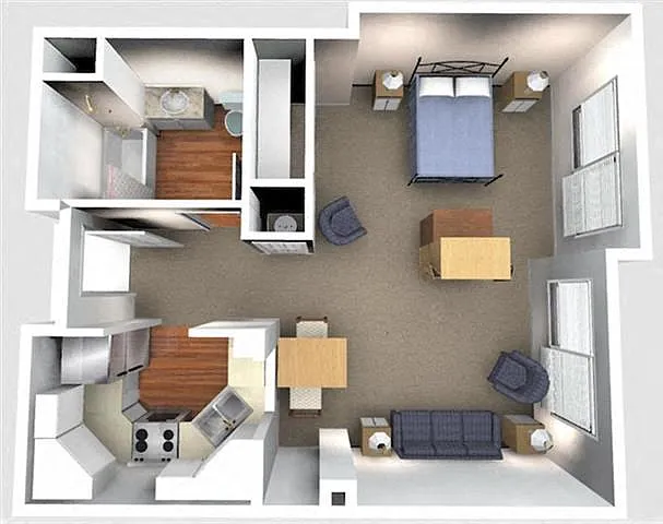 Floor plan Studio A