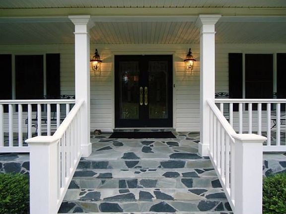 Flagstone porch
