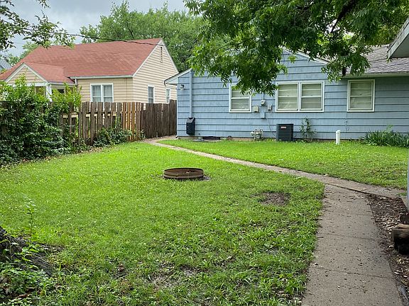 View of back yard from the alley