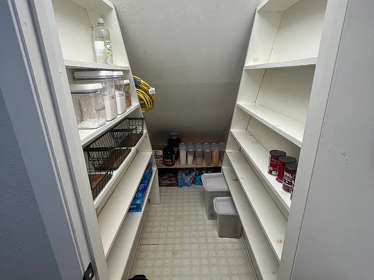 Understairs pantry closet