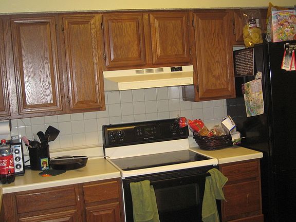 Most of the kitchen
