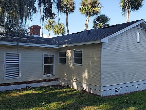 Left side of house