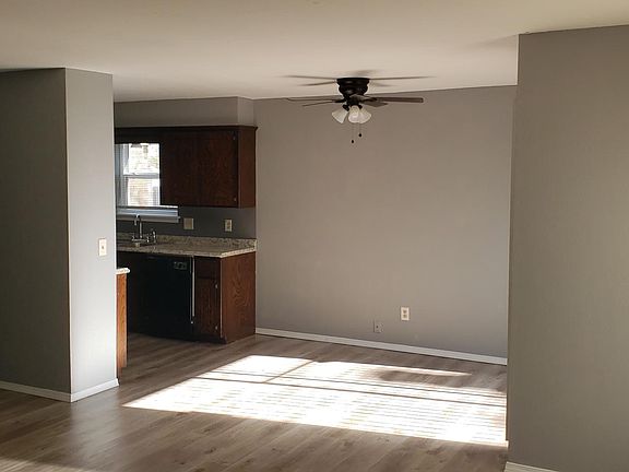 Dining area. New ceiling fan.