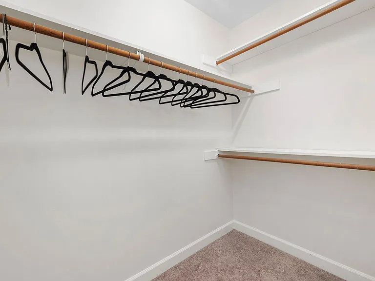 2 separate walk-in closets in the primary bedroom
