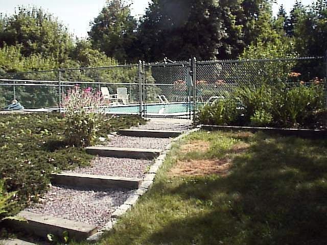Pool area entry