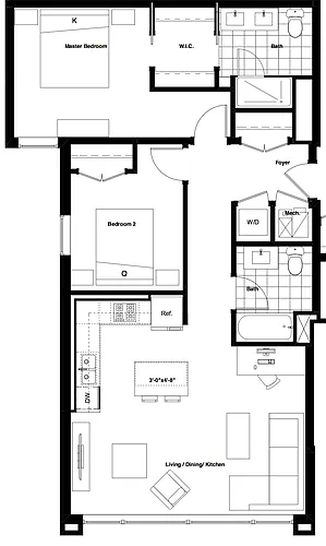 Floor plan 5 - 2X2