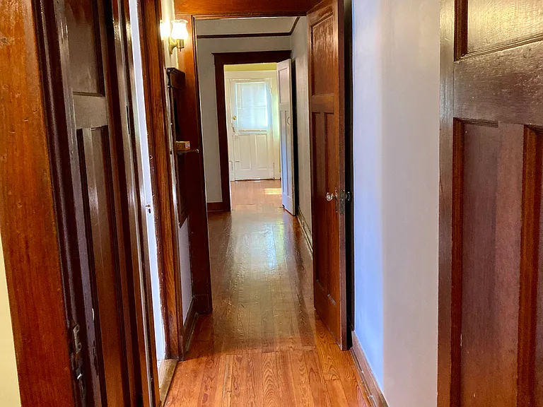 Hallway to bathroom