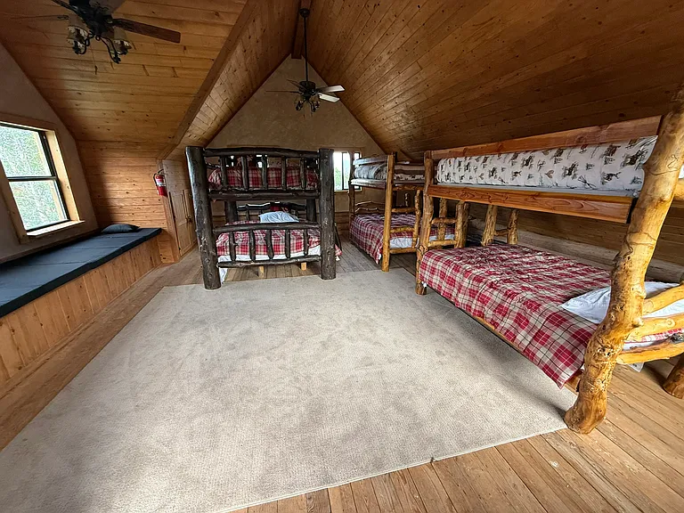 Sleeping loft above the garage