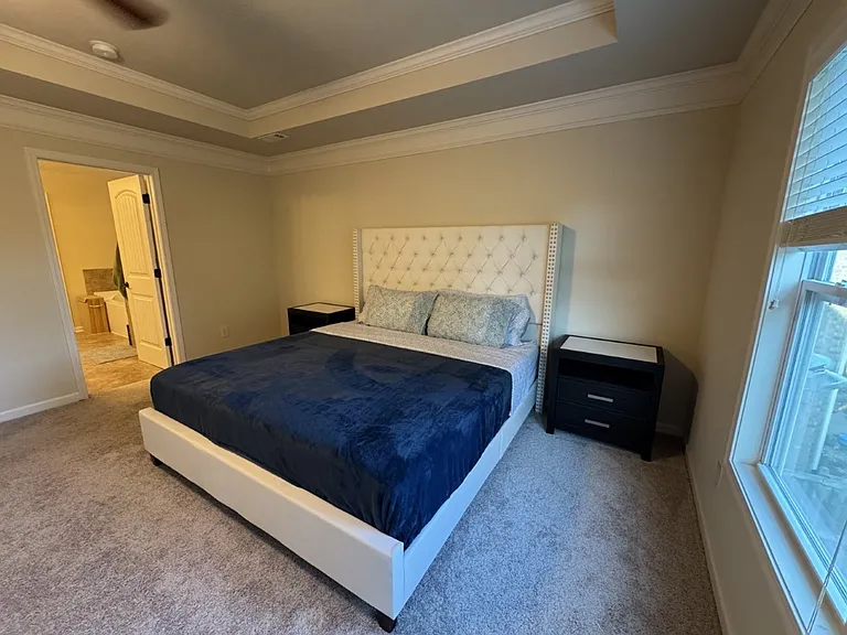 Master bedroom from the window