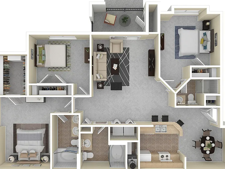 C2 3D Floor Plan C2 3D Floor Plan