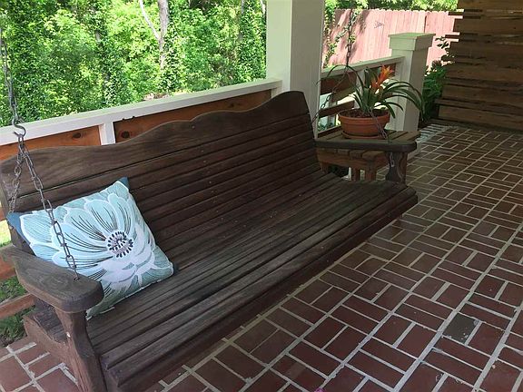 Swing on front porch