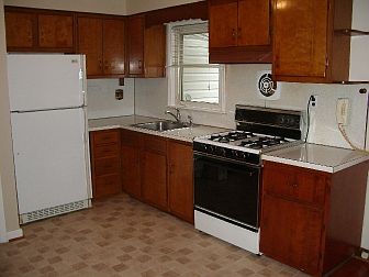 Brightly lit kitchen