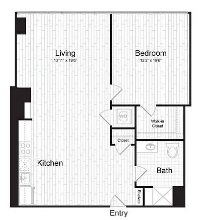 Floor plan 1 BR I