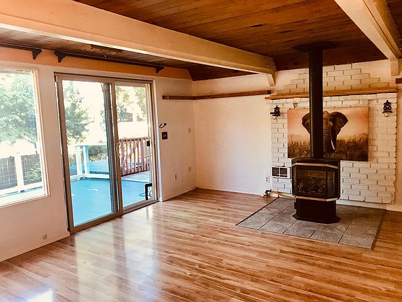 Living room with deck access