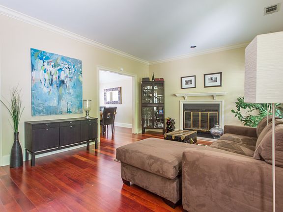 Living room also features gas fireplace