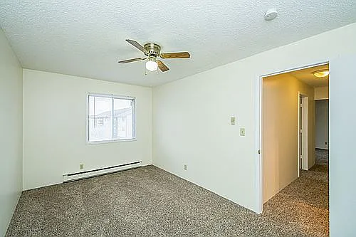 Living room with ceiling fan
