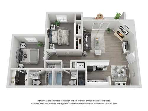 Floor plan 2x2 STANDARD