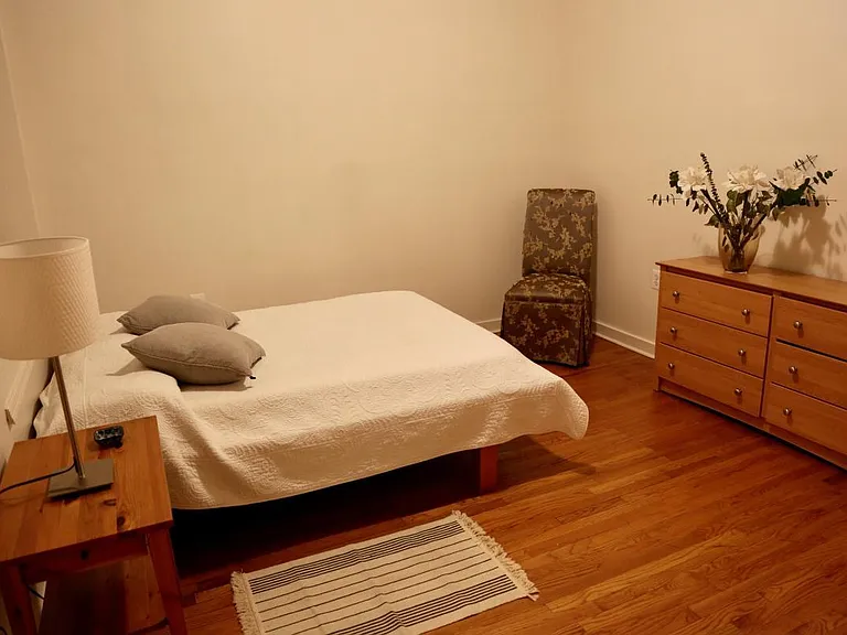 Bedroom 2 decorated with full bathroom.