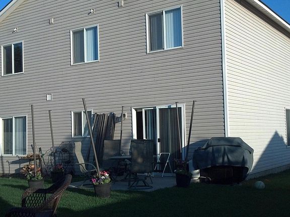 Back yard Fenced with sprinkler