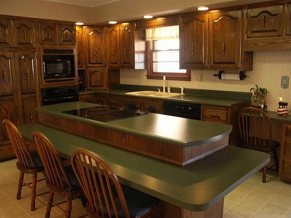 "The nicely appointed kitchen offers updated appliances."