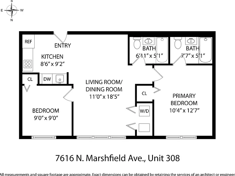7616 N Marshfield Ave #308 — Photo 11