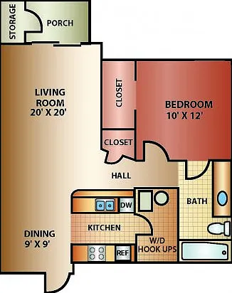 1 Bed 1 Bath, 900 SQ. FT. 1 Bed 1 Bath, 900 SQ. FT.
