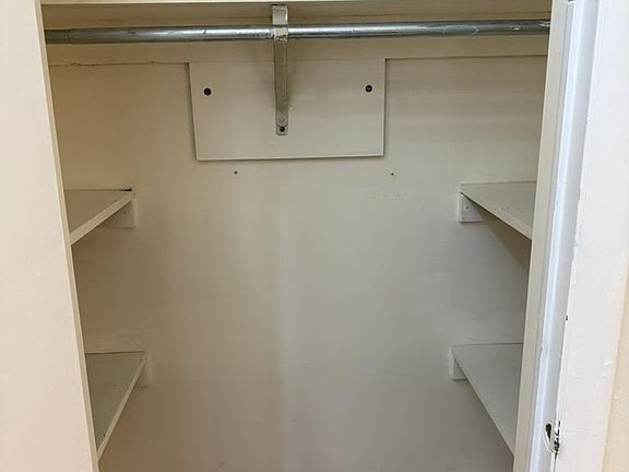 Closet with shelves