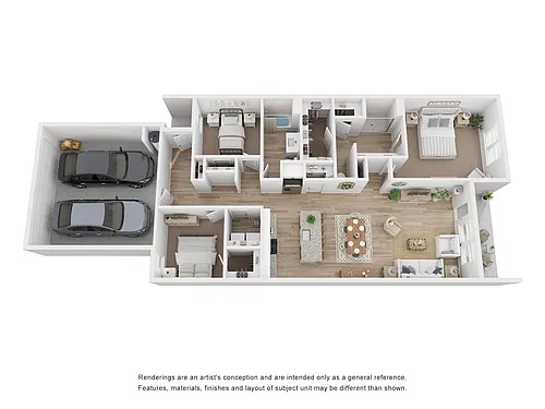 Floor plan Bainbridge 3 Bedroom