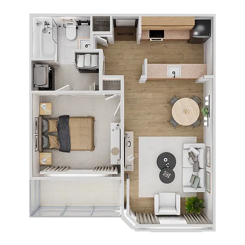 Floor plan A2C