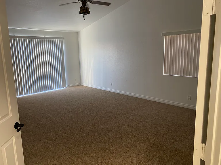 Bedroom #1 - Master double-door entrance.
