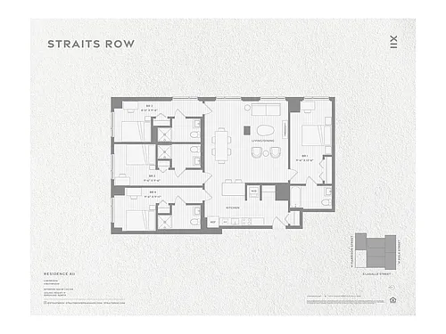 Floor plan Private Bedspace in a D7 with Roommates