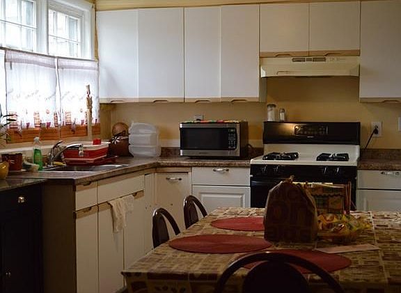 Eat in kitchen first floor apartment.
