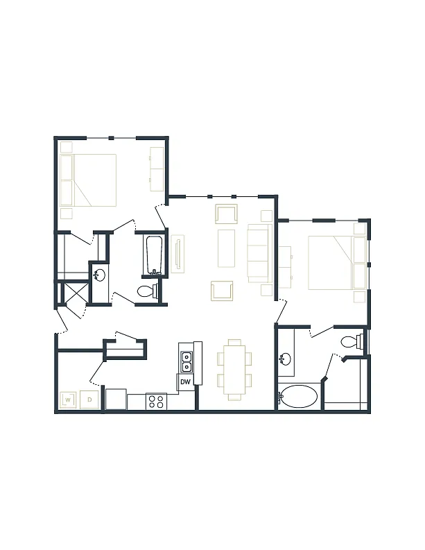 Floor plan 2 Bedroom