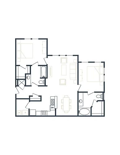 Floor plan 2 Bedroom