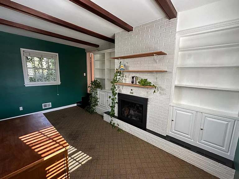 Den/Office with Gas Fireplace